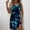 1Multicolor, variant on Women's Sleeveless Print Scoop Neck Bodycon Mini Dress, Casual Summer Form-Fitting Short Dress