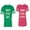 Men Green / Women Pink, variant on Proud Husband Freaking Wife Matching Couple Cotton Jerseys (Men Green / Women Black) (Men S / Women S)