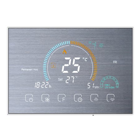 WiFi Smart Programmable Room Thermostat Backlit LCD Electric Heating  Controller BHT-8000-GALW, Silver | Walmart Canada