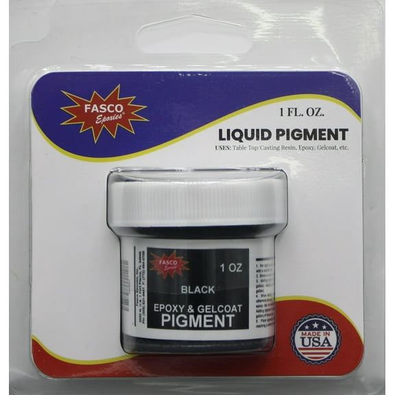 Black Pigment for Epoxy Resin, Gelcoat, Paint - 1 oz