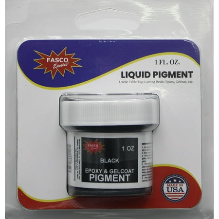 Black Pigment for Epoxy Resin, Gelcoat, Paint - 1 oz