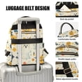 thumbnail image 3 of FORMRS Mini Backpack Purse for Women Quilted Travel Daypack Casual Shoulder Bag, Halloween Cute Ghosts, 3 of 7