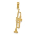 thumbnail image 4 of FB Jewels 14K Yellow Gold Trumpet High Polish Pendant, 4 of 4