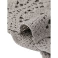 thumbnail image 5 of INSPIRE CHIC Women's Floral Crochet Hollow Out Sleeveless Open Front Vest Cardigan XL Light Grey, 5 of 6
