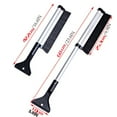 thumbnail image 3 of Multifunctional Car Snow Brush, Telescopic Aluminum Rod, Nylon Brush & ABS Shovel, Deicing & Snow Removal, for Winter, Multi-Surface Use, 3 of 9