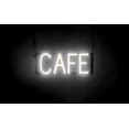 thumbnail image 1 of SpellBrite CAFÉ LED Sign for Business. 16.4" x 6.3" White CAFÉ Sign Has Neon Sign Look With Energy Efficient LED Light Source. Visible from 500+ Feet, 8 Animation Settings., 1 of 4