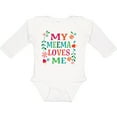 thumbnail image 3 of Inktastic My Meema Loves Me Girls Girls Long Sleeve Baby Bodysuit, 3 of 5