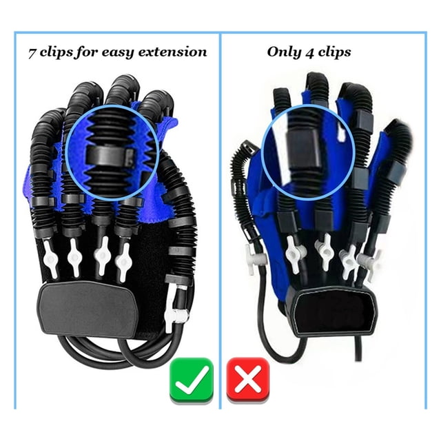 Intelligent Massage Gloves Stroke Hemiplegia Robot Rehabilitation Gloves Hand Function Rehabilitation Training Glove Finger Care ,Convenient and Portable