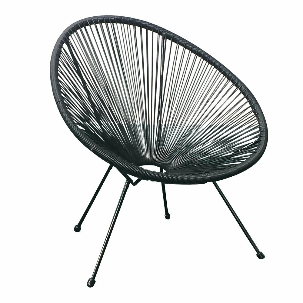Gearhart Patio Chair, This hip, retro, pear-shaped chair is just the right amount of casual when it''s placed on the patio or deck, This weaving technology lounge chair brings ergonomic comf - image 1 of 4