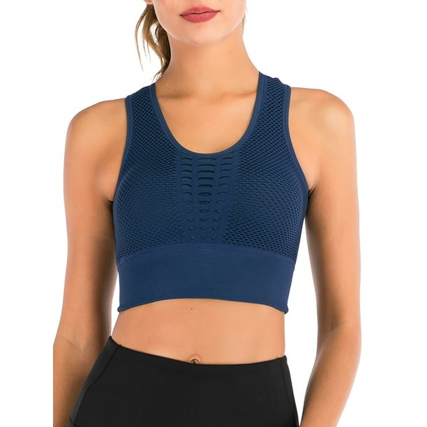 Womens Bras,Mesh Breathable Vest Seamless Running Bra Yoga Sports  Underwear(M-Xxl) 