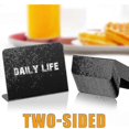 thumbnail image 4 of 20pcs 4 X 3 Inches Mini Chalkboard Table Tent Sign Chalkboard Buffet Tags Food Label For Party Tabletop Chalkboard Signs, 4 of 5