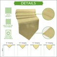 thumbnail image 5 of Lemon Yellow Table Runner Linen Burlap Table Runner 70 Inches Long Rustic Farmhouse Solid Color Dresser Scarves for Kitchen Island Coffee Dining Room Party Wedding Banquet Holiday Decoration 13"x70", 5 of 8