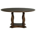 thumbnail image 7 of Landon 60-inch Round Wood Pedestal Dining Table Rich Brown, 7 of 7