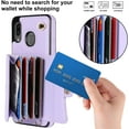 thumbnail image 3 of MYKOMI Phone Case for Samsung Galaxy A20 A30 Wallet Cover with RFID Blocking Credit Card Holder Wrist Crossbody Strap Lanyard Stand Leather Slot Cell Accessories M10s A 30 20A SM A205G Women Men, 3 of 6