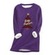 thumbnail image 2 of Pntutb Ladies Fashion Casual Otoño Invierno Plus Fleece Warm Christmas Print top Mujeres Pntutb Pntutb-5538, 2 of 5
