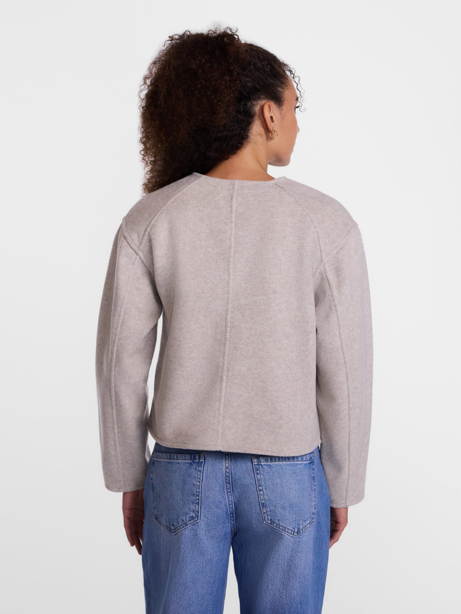 Scenario Women's Double Faced Faux Wool Jacket, Sizes XS-XXXL