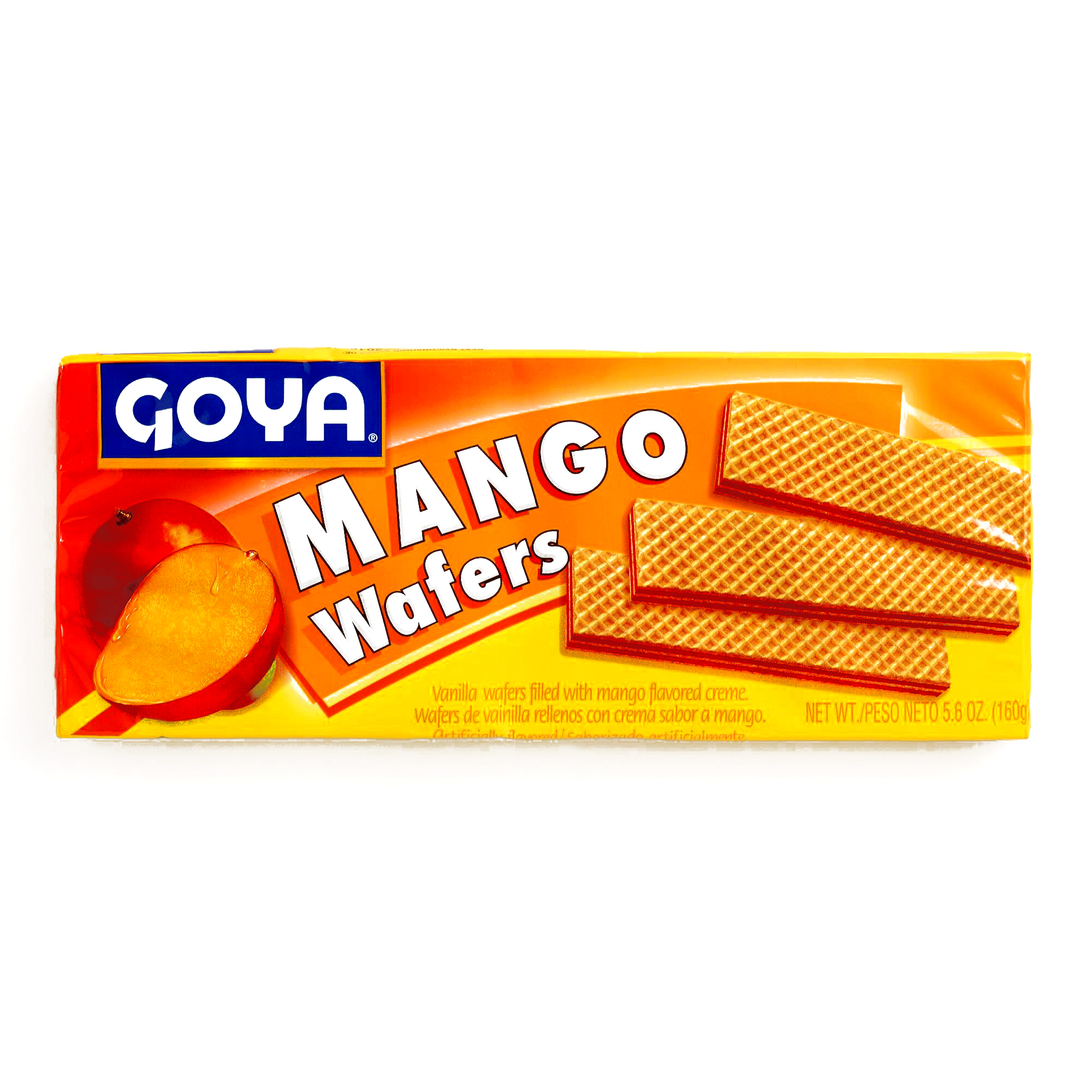 Goya Mango Wafer Cookies 5.6 oz each (5 Items Per Order)