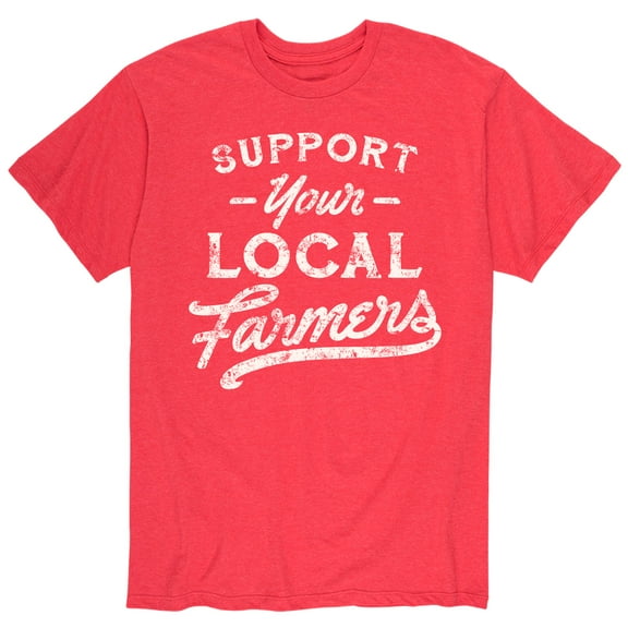 Instant Message - Support Your Local Farmers - Men's Short Sleeve Graphic T-shirt