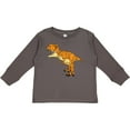 thumbnail image 3 of Inktastic Roaring T-rex Boys or Girls Long Sleeve Toddler T-Shirt, 3 of 5