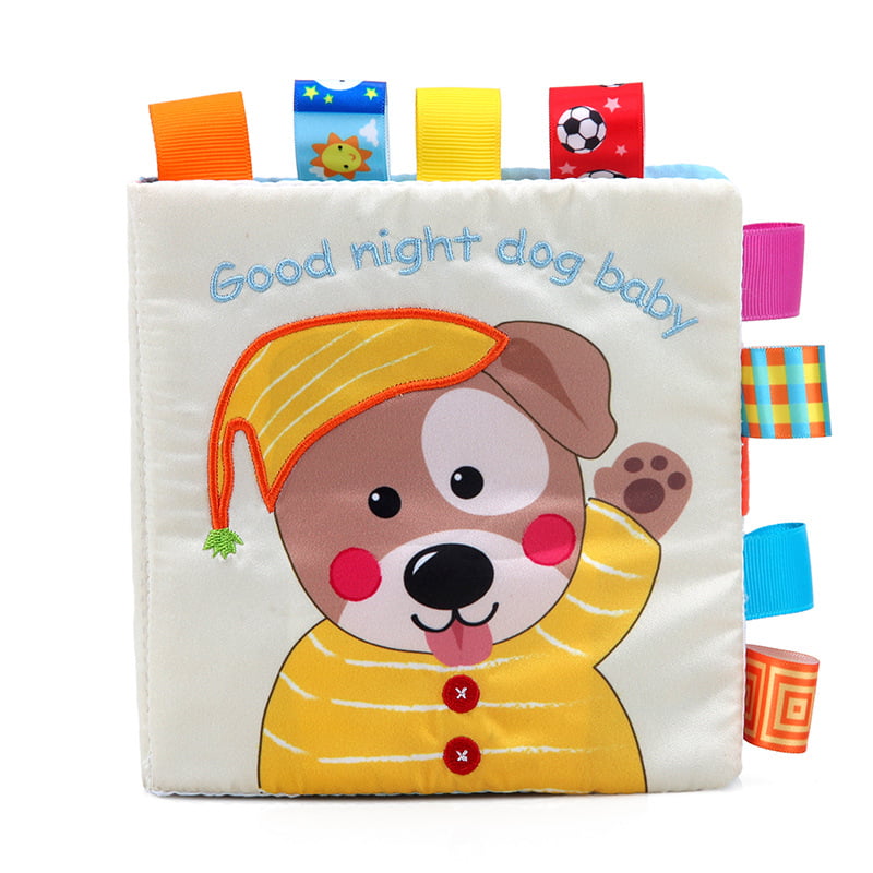 Enlightenment Toy Puppy Baby Cloth Book Plush Dog Cloth Book Education Puzzle EG