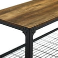 thumbnail image 5 of Wilson Riveted Reclaimed Barnwood Entry Bench by River Street Designs, 5 of 7