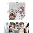 thumbnail image 4 of Grey Snowman Christmas Cloth Napkins Set of 4 Reusable Dinner Napkins, Xmas Snowflake Birds Berry Winter Cocktail Napkin Washable Table Napkins for Wedding/Holiday Party/Baby Shower 20"x20", 4 of 7