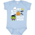 thumbnail image 3 of Inktastic My 1st Halloween with Ghost Monster and Pumpkin Boys or Girls Baby Bodysuit, 3 of 5