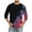 T Shirts for Men Watermelon Red, variant on M-5X Mens T Shirts 3/4 Sleeve Big & Tall Crewneck Tshirts Plus Size Casual Pullover Color-Block Comfort Basic Going Out Workout Tees Tops