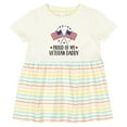 thumbnail image 3 of Inktastic Military Veteran Daddy Proud Son Daughter Girls Baby Dress, 3 of 5