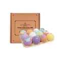 thumbnail image 1 of Bath Bombs Gift Set, 12 Extra Large Handmade Aromatherapy Fizzies with Essential, 1 of 4