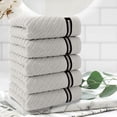 thumbnail image 1 of PRETXORVE Solid Color Set for Home Bathroom Full Cottons Thickened Soft Absorbent 5-Piece Set, 1 of 6