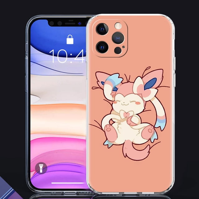 Clear Cover For Apple iPhone 13 11 14 Pro Max 12 Mini Soft Phone Case XR SE 2020 7 8 Plus X XS 6S Shell Pokemon Cute Eevee Lunda xuanjing unisex