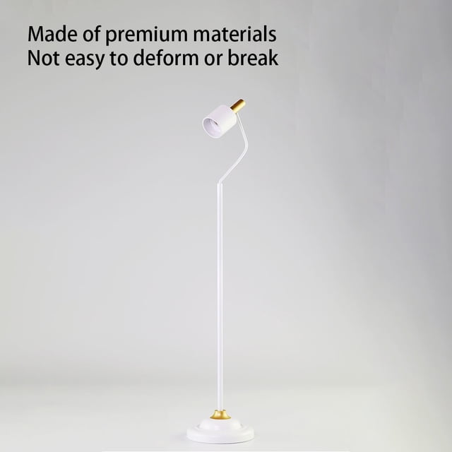 1/6 Action Figure Floor Lamp Exquisite Doll Ornament Decorating Accessory Miniature DIY 1:6 Scale Scene Decor Room Adorn Model Black Golden