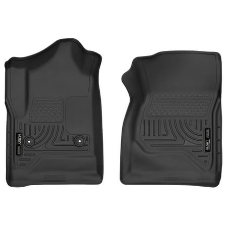 Husky Liners 52741 X-Act Contour Floor Liners Fits 2014-2019 Chevy Silverado & GMC Sierra 1500, 2500 & 3500 Regular Cab Front Row 2 Pc Black