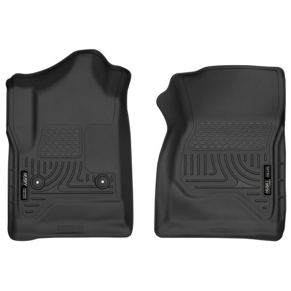 Husky Liners 52741 X-Act Contour Floor Liners Fits 2014-2019 Chevy Silverado & GMC Sierra 1500, 2500 & 3500 Regular Cab Front Row 2 Pc Black
