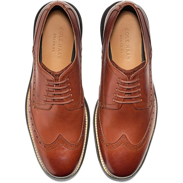 Cole Haan Mens Original Grand Leather Wingtip Brogues Brown 8.5 Medium D Walmart Business Supplies