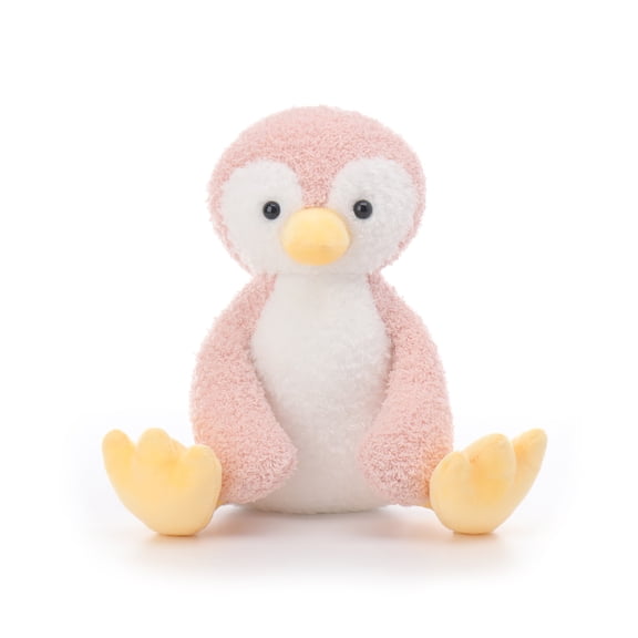 Apricot Lamb Pink Velvet Penguin Plush Toy for Kids 8.5 Inches