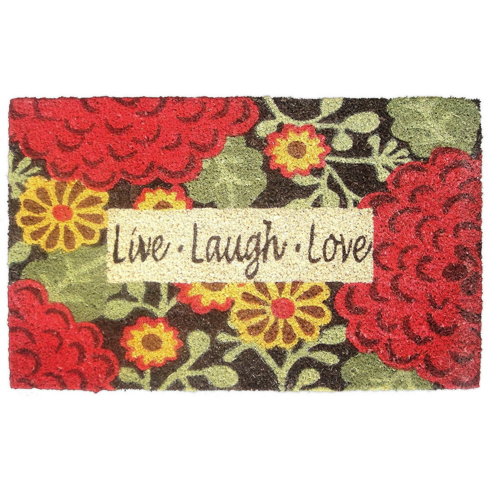 Live, Laugh, Mums Brown Doormat, 2'5" x 1'6"