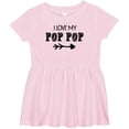 thumbnail image 3 of Inktastic I Love My Pop Pop with Arrow Girls Baby Dress, 3 of 5