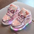 thumbnail image 3 of Children Girls LED Lights Up Shoes Wear-resistant Luminous Flashing Sneakers for Girls, 3 of 5