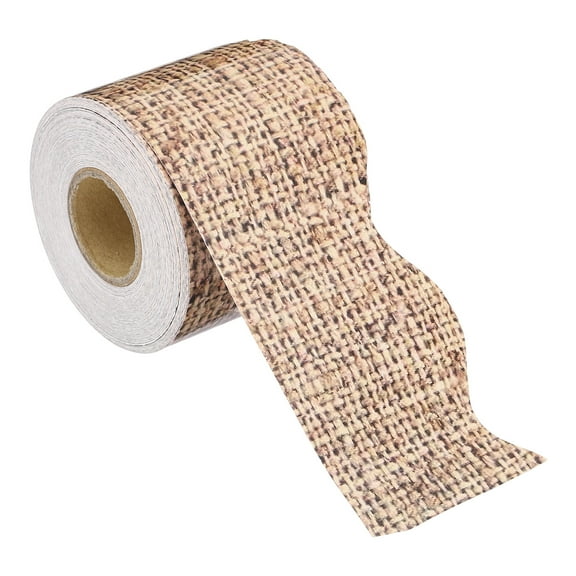 Uxcell 2.24"x 65.6Ft Bulletin Board Border,Gray Wood  Scalloped Trim, Wood