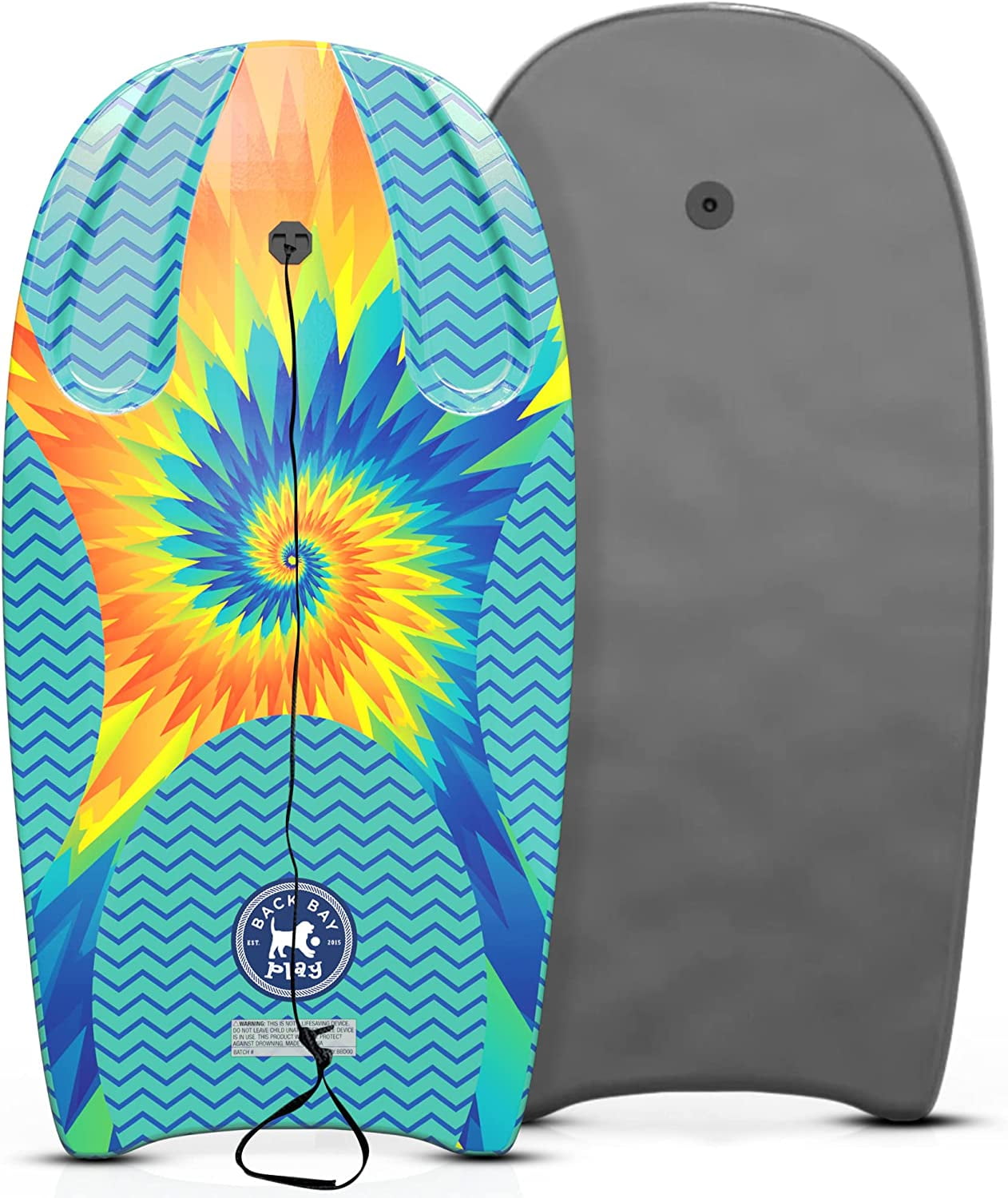 Back Bay Play Grip 'n Ride EPS Core Bodyboard 33" Wave Tie Dye Boogie