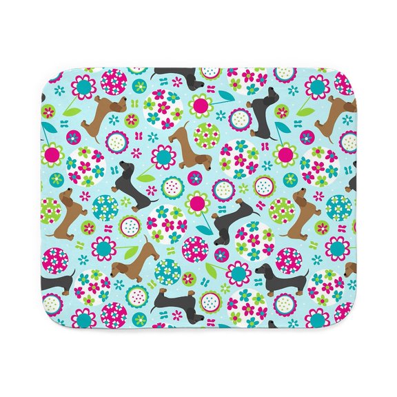 CafePress - Dachshund Garden - Sherpa Fleece Throw Blanket 60" x 50"
