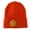 Orange, variant on Happy Halloween Moon and Bats Embroidered Long Beanie - Black OSFM