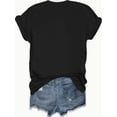 thumbnail image 2 of [Soft T-Shirt] Soft, Breathable Women's Skull Print T-Shirt | Short Sleeve Tee with Gothic Coffin Design for Casual & outdoor Wear, Black, Fitness apparel, 2 of 6
