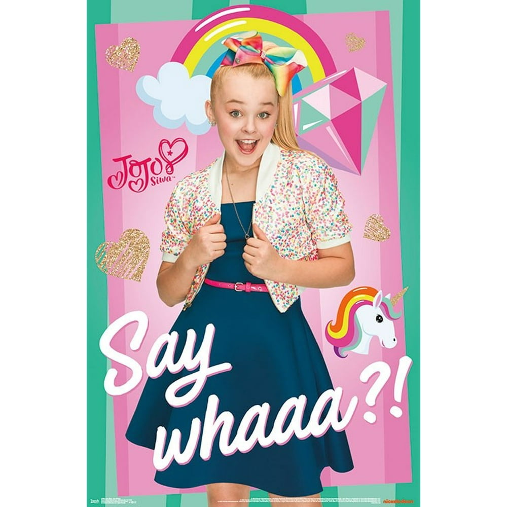 JoJo Siwa - Say Whaaa Poster Print (22 x 34) - Walmart.com - Walmart.com