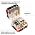 thumbnail image 2 of Valentine's Day Travel Portable Jewelry Stand and Organizer Box - Square Storage Box for Rings, Earrings, Necklaces, Bracelets, and More - Suitable for Girls and Women - Jewelry Boxes for Travel, 2 of 6