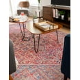 thumbnail image 4 of Unique Loom Timeless Collection Area Rug - Simon (7' 6" x 10' 6" Rectangle Red/Teal), 4 of 7