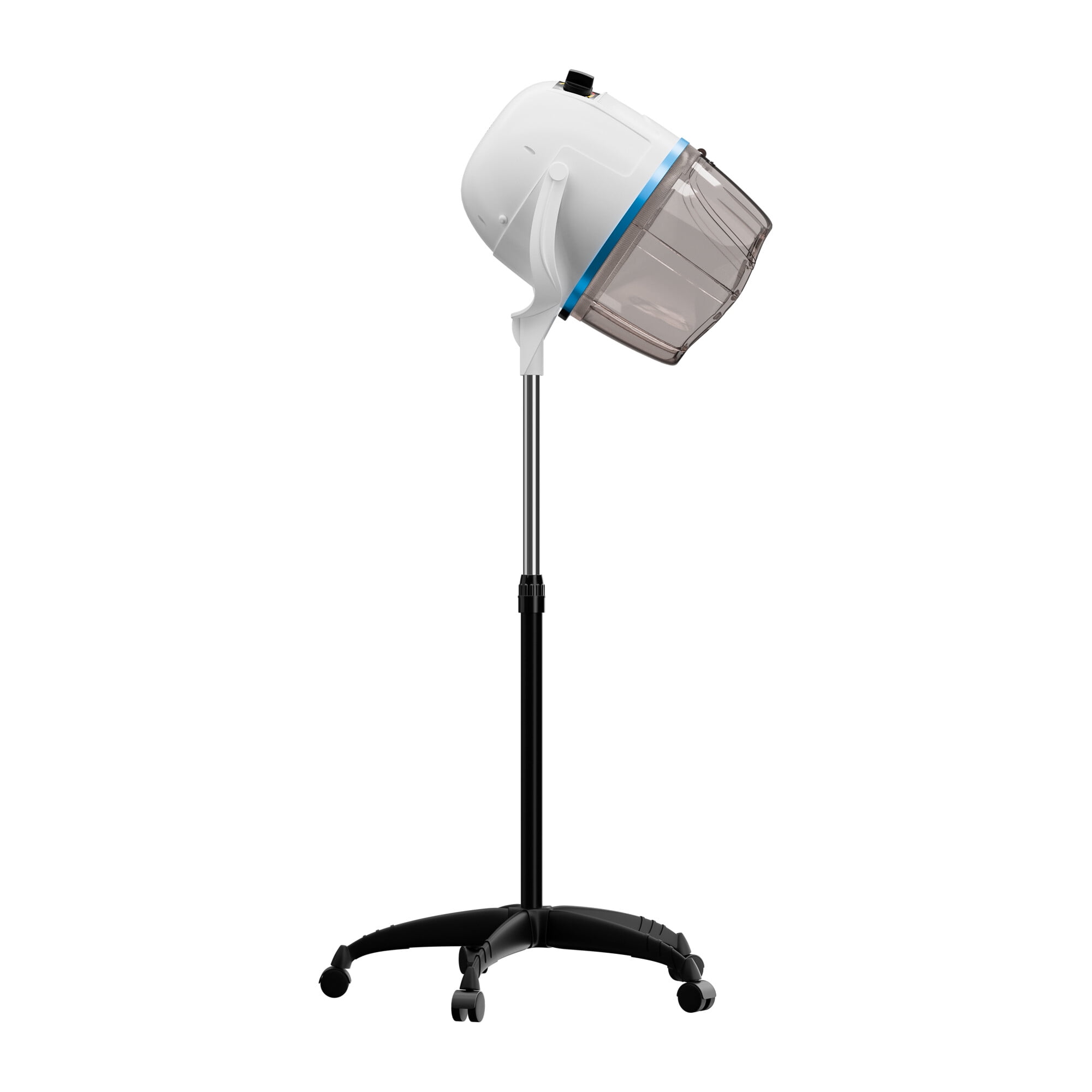 ZENY Pro 1300W Floor Standing Bonnet Hair Dryer, White Professional Hooded Hair Dryer
