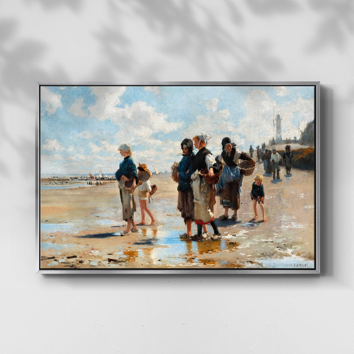 Vintage Landscape-CXII By Wexford Home Framed in Silver Wood Gallery Wrapped Canvas 17 in. x 25 in.